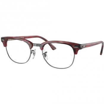 Ray-Ban RX5154 Clubmaster 8376 Men's Eyeglasses Red Size 53 (Frame Only) - Blue Light Block Available
