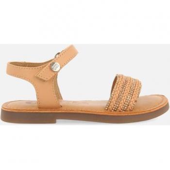 SANDALIAS BLANCAS DE PIEL CON PEDRERÍA Y CIERRE AJUSTABLE PARA NIÑA Y NIÑO MIREVAL