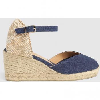Castañer CHIARITA/6/002 Alpargatas de cuña de mujer azules de algodón