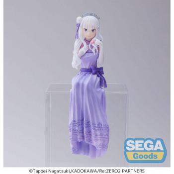 Emilia Dressed-Up Party PVC Statue - 14 cm Re:Zero Perching Figure