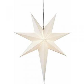 Star Estrella de papel Frozen, sin perforación, Blanco, E14, papel