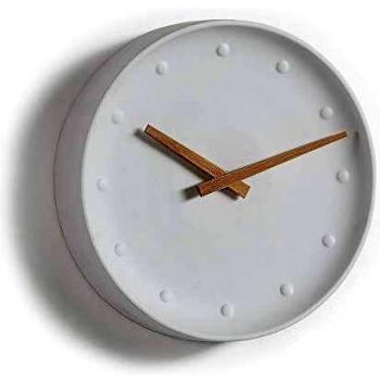 Kave Home - Reloj de Pared WANA Blanco Redondo de Porcelana