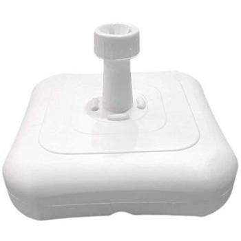 Base para sombrilla rellenable blanca 36x36x10 cm