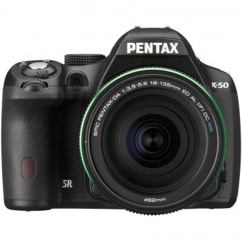 Pentax K50+18-135WR - Kit de cámara réflex digital con objetivo 18-135 mm WR, Negro