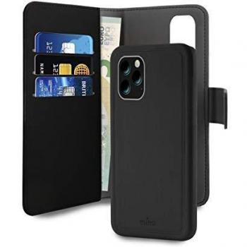 Puro Funda Booklet Apple iPhone 11 Pro Carcasa Extraible Negra