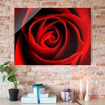 Cuadro de cristal - Lovely Rose - Apaisado 3:4, mural acristalado, mural de pared, decoración para pared, decoración, cristal, impresión en cristal, mural de pared de cristal, fotomural de cristal, impresión sobre cristal, Tamaño: 70cm x 100cm