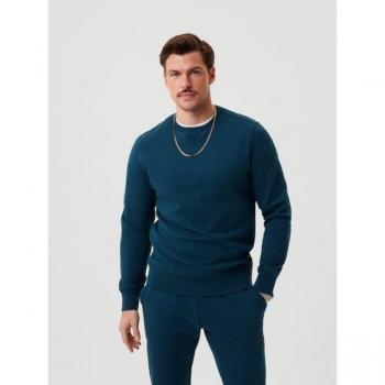 Björn Borg Centre Crew Blue, S - Men's Crew Neck T-Shirt, Short Sleeves, Cotton Blend Fabric, Regular Fit, Comfortable and Breathable Material