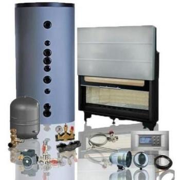 Chimenea wasserführend Juego completo lechma pl de 400 Flat 16 kW