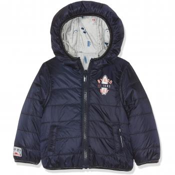 IKKS Junior Doudoune Reversible Navy/Gris Clair, Abrigo para Bebés, 48, 18-24 Meses