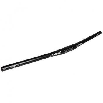 ERGOTEC MTB-Lenker '650B' Flat Bar, Griffweite 680mm, Grifflänge 240mm, Griffhöhe 0mm, 9°, Aluminium 6061, Ø 31,8mm Lenkerklemmung Level 5, 1,8mm-2,5mm-1,8mm, schwarz sandgestrahlt