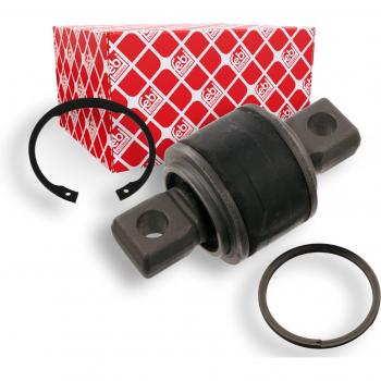 FEBI BILSTEIN 31802 - Soporte de brazo del eje, tipo: buje de barra de tracción, material: caucho y metal, diámetro interior: 12 mm, diámetro exterior: 50 mm, altura: