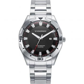Reloj Hombre Viceroy Heat 401283-97 Negro Plateado (Ø 43 mm)