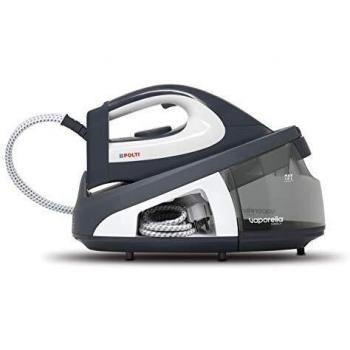 Polti Vaporella Simply VS10.12 Steam Generator Iron with 1.5L Removable Tank, 6.5 Bar Pressure, Eco Function, 2200W Power, Ceramic Soleplate, Gray and White