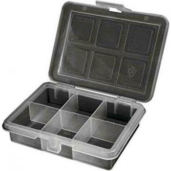 Organizador Plástico Transparente 6 Compartimentos 120 x 100 x 28 mm - Caja de Almacenaje para Pequeños Objetos