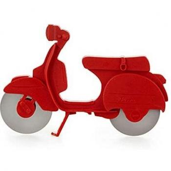 Corta Pizza Scooter Rojo de Plástico ABS/INOX