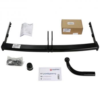 Enganche de remolque Westfalia 317085900113 con kit eléctrico de 13 polos para Skoda