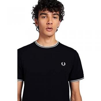Fred Perry Men's Twin Tipped T-Shirt - Black, Size X-Large