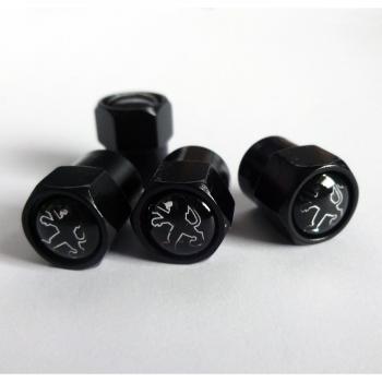 Negro Peugeot tapones para válvula de rueda. GTI 207 206 307 107 Rcz