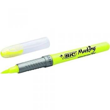 Marcador Fluorescente AMARILLO PUNTA FLEXIBLE BIC