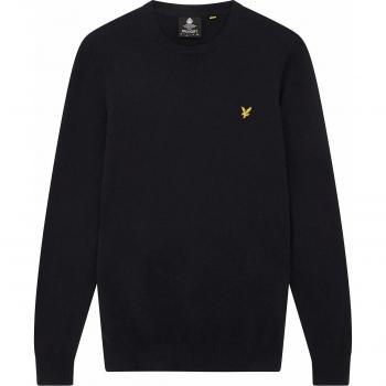 Lyle & Scott Cotton Merino Mens Crew Jumper - Z271 Dark Navy - XS