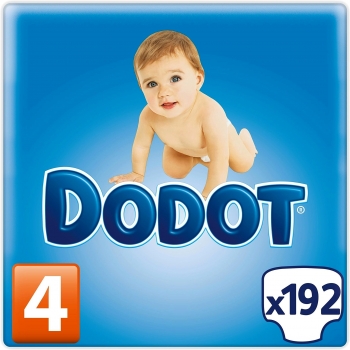 Dodot - Pañales para bebé, talla 4 - 192 pañales