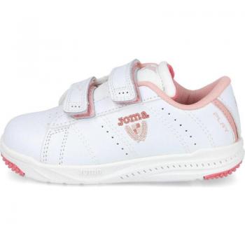 Zapatillas Deportivas Joma Wplayw2207V para Junior, modelo JOMA PLAY JR 2207, color blanco y rosa