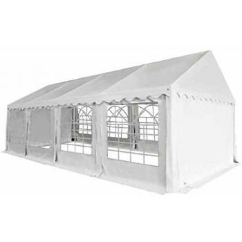 vidaXL Carpa de Jardín de PVC 4x8m Blanco Pabellón Cenador de Exterior Terraza