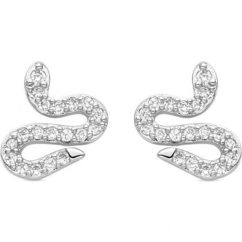 Pendientes Luxenter Africa Basic bañados en rodio con diseño elegante