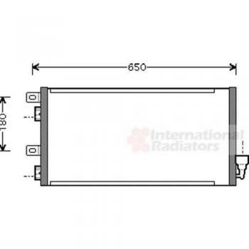 Condensador de aire acondicionado Mini 06005256 Van Wezel