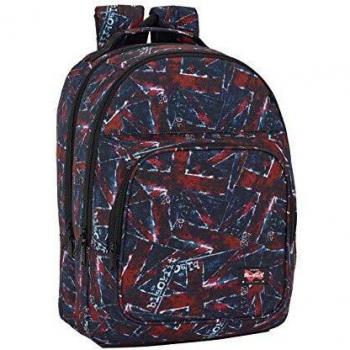 Blackfit8 Flags Oficial Mochila Doble Deportiva, Adaptable Safta Protection, 320x420x160 mm