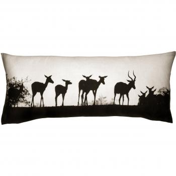 Cojín Eightmood Elewa, luz gris/negro