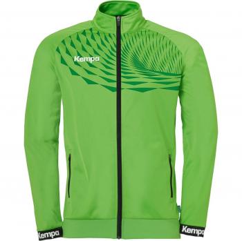 Kempa Chaqueta De Chándal Wave 26 Poly - Chaqueta deportiva de entrenamiento de balonmano, fabricada en poliéster, ligera y elástica, con bolsillos con cremallera, disponible para hombre y niño