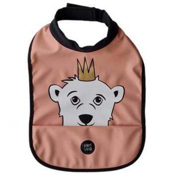 BABERO CUELLO ALTO OSO/MELOCOTON BABY LIVIA