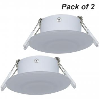 Facon Luz LED de 3 pulgadas de 12 V para RV, luz de techo LED empotrada de aluminio completo, 12 voltios, luz interior para autocaravanas, caravanas, remolques y barcos