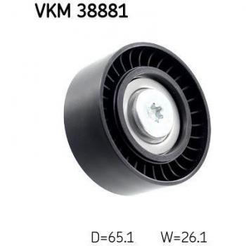 Polea de deflexión/guía para correa v-ribbed SKF VKM 38881