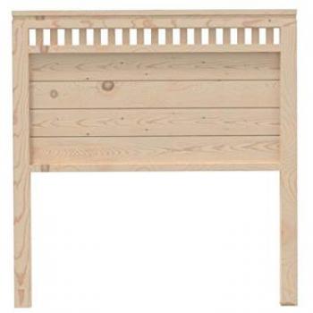 Cabecero Bora de Madera de Pino Crudo Artesanal para Cama de 90 cm - Fabricado en España por PEJECAR