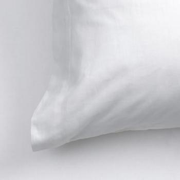 Funda Almohada Básica Blanca 45x155 cm, 100% Algodón, Calidad 150 TC, Fabricada en España