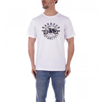 Barbour International Men's White Short Sleeve Spirit T-Shirt