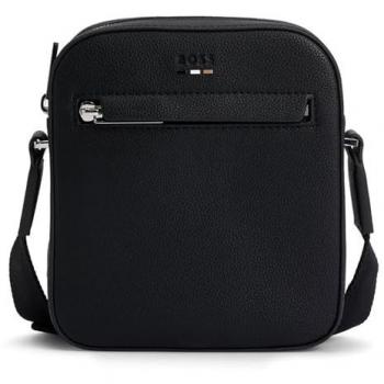 Boss Ray Black Crossbody Bag for Adults with Signature Details