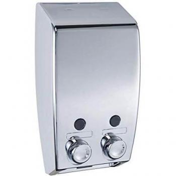 Wenko Varese Dispensador Jabón 0.45 L, Plateado, 1 Unidad