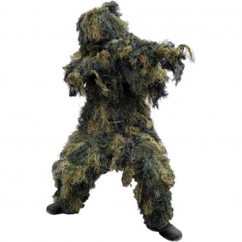 Mil-Tec Ghillie Traje 4 pcs. Woodland tamaño M/L