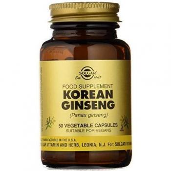 Solgar Korean Ginseng 50 Capsules - Panax Ginseng, 50 Vegicaps