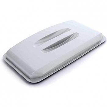 Tapa Rectangular Durabin 60 Litros Blanca - Fuerte y Apta para Alimentos y Congelador