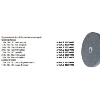Tarcza de lijado suave 200x40x16 mm