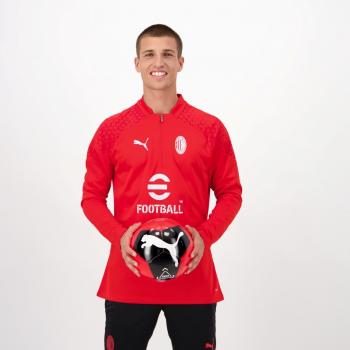 Camiseta de fútbol Puma AC Milan Training 1/4 Zip Hombre Rojo