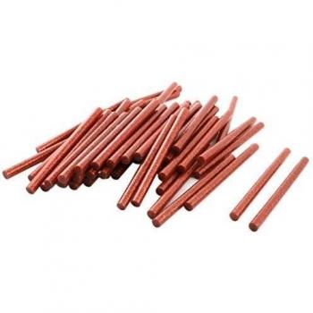 sourcing map 50 Piezas Rojo Brillo Pegamento Barras 7mm X 100mm para Eléctrica Caliente Derretir Pistola