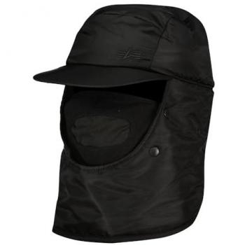 Alpha Industries Black Trapper Hat Beanie One Size