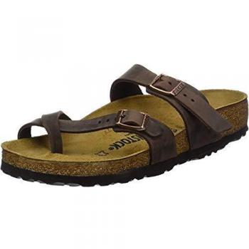 Sandalias Birkenstock Mayari de Birko-Flor Nubuck para mujer en color marrón, modelo 0071063
