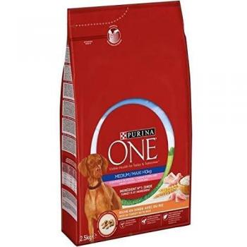Purina ONE Medium/Maxi Weight Control Sterilised Pavo - Pack Ahorro: 2 x 2,5 kg