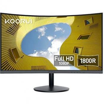 Monitor Curvo KOORUI 23.6 Full HD VA 60Hz con HDMI y VGA